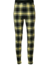 Ermanno Scervino Plaid High-waist Fitted Trousers - Black