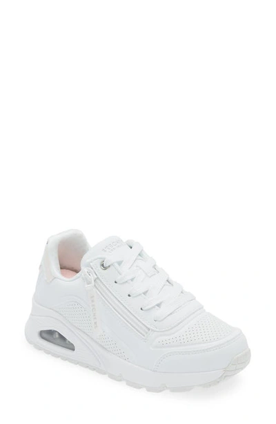 Skechers Kids' Uno Gen1 Zip Sneaker In White