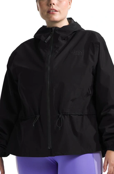 The North Face Daybreak Waterproof Hooded Rain Jacket In Tnf Black