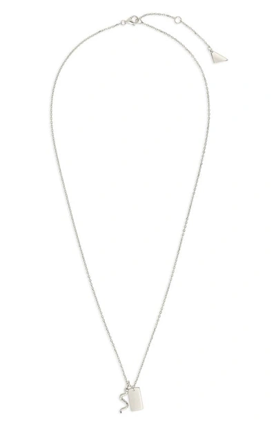 Sterling Forever Bella Pendant Necklace In Silver