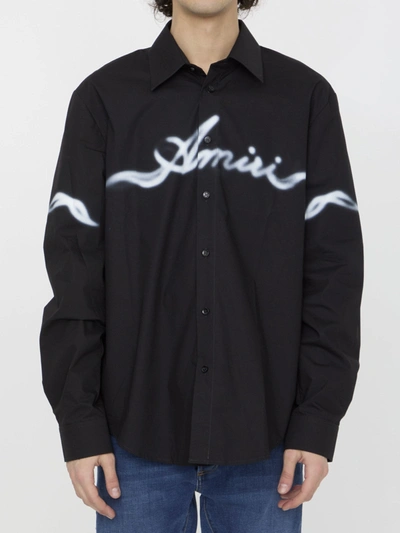 Amiri Smoke Shirt In Black