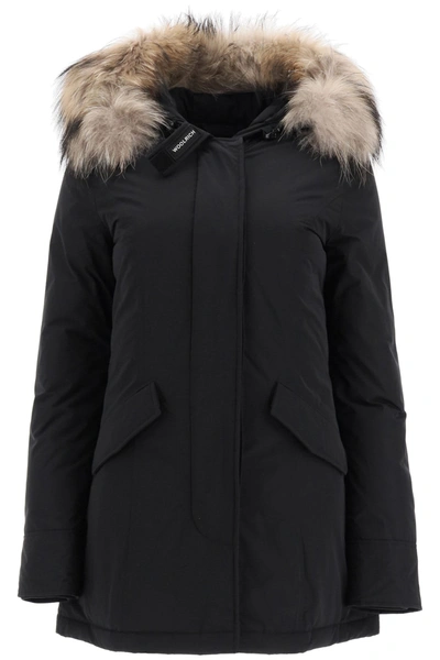 Woolrich Luxury Arctic Parka With Murmasky Fur In Black