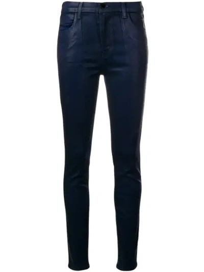 J Brand High Rise Skinny Jeans - Blue