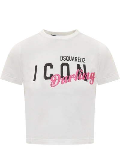Dsquared2 Icon Darling Fit T-shirt In White