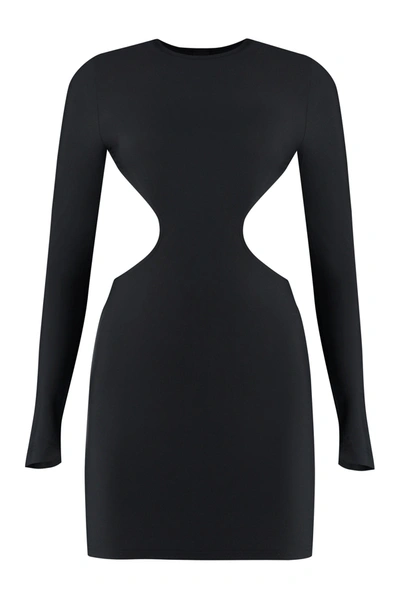 Balenciaga Jersey Mini Dress In Black