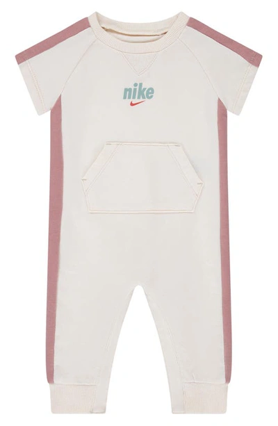 Nike Babies' E1d1 Short Sleeve Romper In Guava Ice