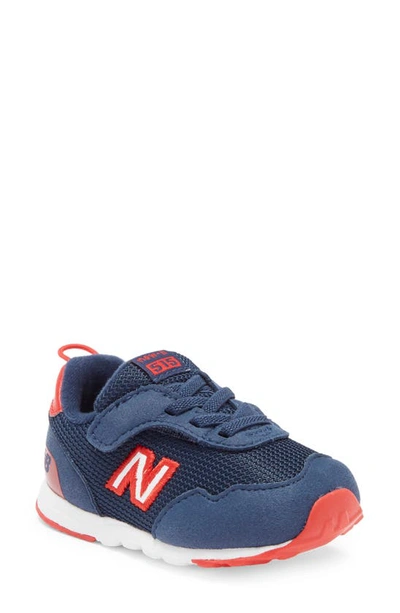 New Balance Kids' 515 Sneaker In Navy/ True Red