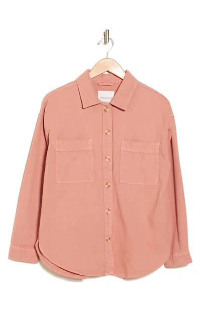 Thread & Supply Fletcher Shirt Jacket In Old Rose