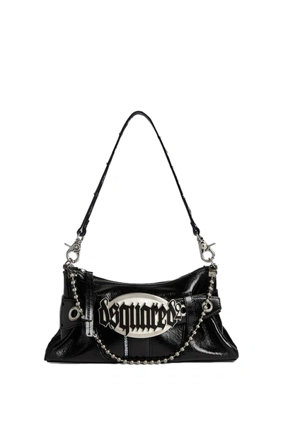Dsquared2 Gothic Shoulder Bag In Black