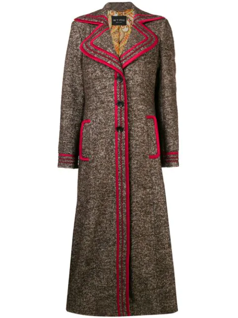 Etro Cotton And Wool-blend Coat In 100 | ModeSens