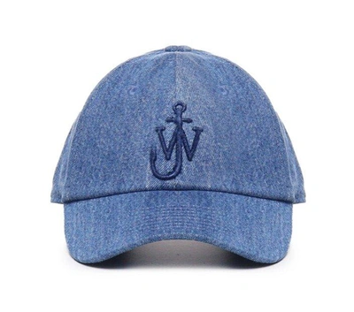 Jw Anderson J.w. Anderson Logo Embroidered Baseball Cap In Blue