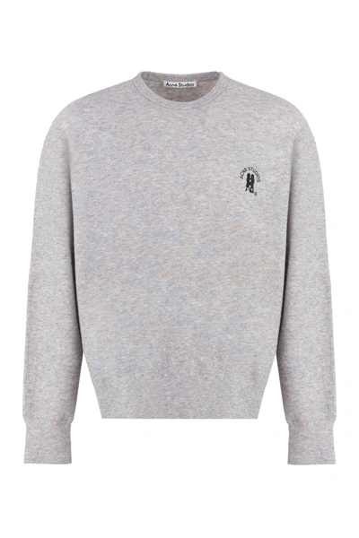 Acne Studios Wool Blend Sweater In Grey