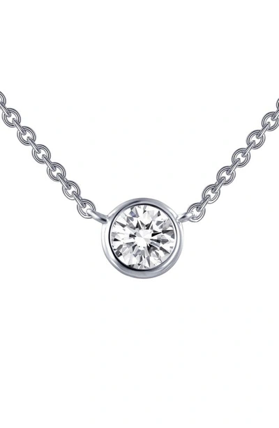 Lafonn Simulated Diamond Pendant Necklace In Silver/ Clear