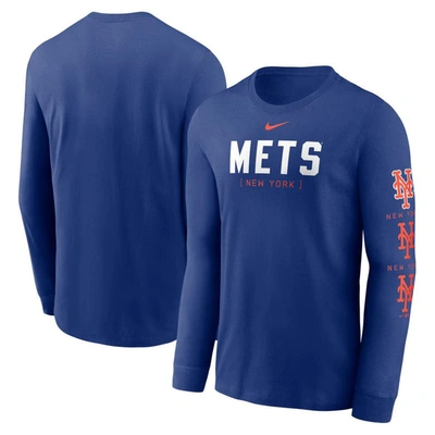 Nike Royal New York Mets Repeater Long Sleeve T-shirt In Blue