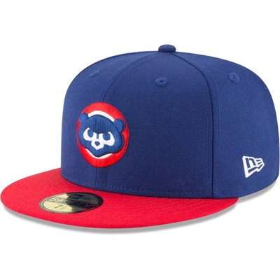 New Era Royal Chicago Cubs Cooperstown Collection Wool 59fifty Fitted Hat