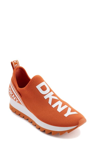 Dkny Slip-on Sneaker In Spicy Orange