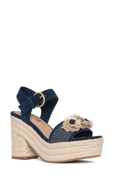 Nydj Houston Platform Sandal In Indigo