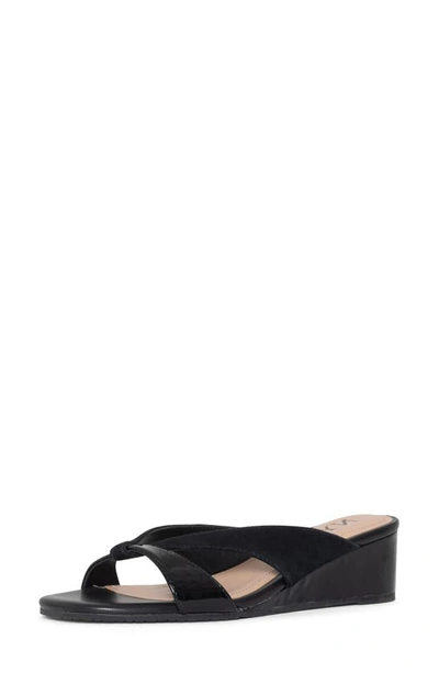 Nydj Contessa Wedge Sandal In Black