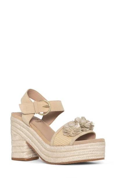 Nydj Houston Platform Sandal In Natural