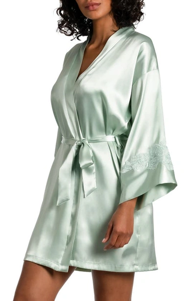 In Bloom By Jonquil Adore You Satin Wrap In Celadon