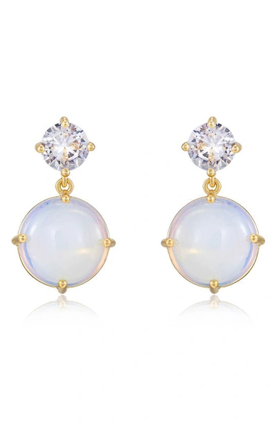 Ettika Opal Drop Earrings In Gold