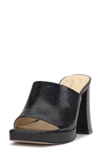 Jessica Simpson Kashet Platform Slide Sandal In Black