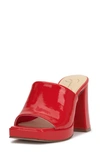 Jessica Simpson Kashet Platform Slide Sandal In Chili Red