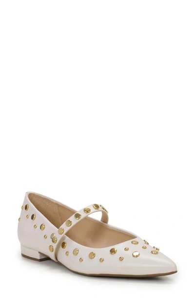 Jessica Simpson Kiann Pointed Toe Flat In Off White