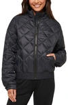 Travis Mathew Lights At Night Quilted Jacket In Obsidian