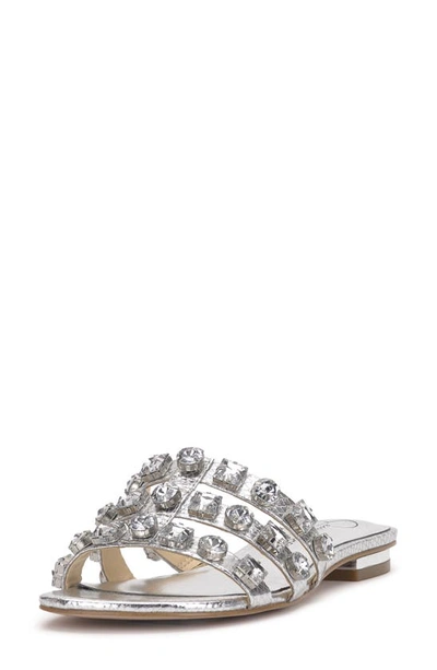 Jessica Simpson Detta Slide Sandal In Silver