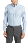 Charles Tyrwhitt Slim Fit Non-iron Solid Twill Dress Shirt In Sky Blue