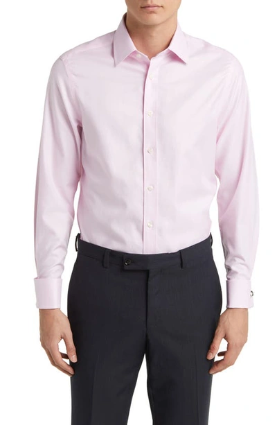 Charles Tyrwhitt Slim Fit Non-iron Cotton Twill Dress Shirt In Pink