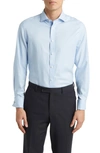 Charles Tyrwhitt Slim Fit Non-iron Solid Twill Dress Shirt In Sky Blue