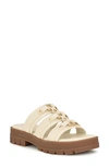 Nine West Cazz Platform Slide Sandal In Ivory