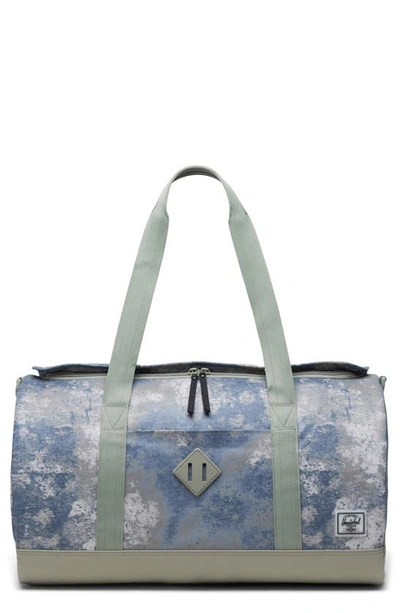 Herschel Supply Co Heritage Water Resistant Recycled Polyester Duffle Bag In Seagrass Bowen Birch