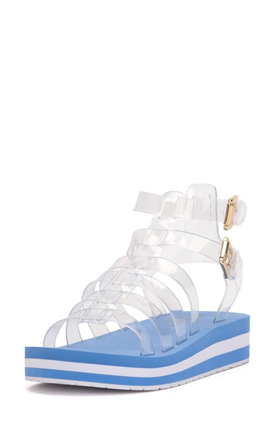 Jessica Simpson Bimala Platform Sandal In Clear Tpu