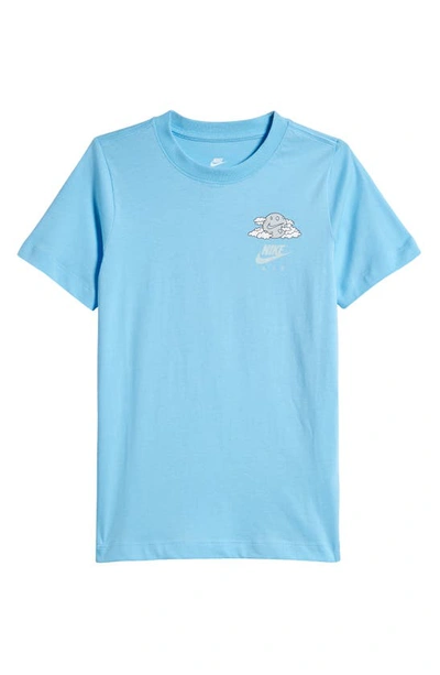 Nike Kids' Air Graphic T-shirt In Aquarius Blue
