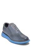 Cole Haan 2.zerogrand Laser Wing Derby In Folkstone Gray / Marina