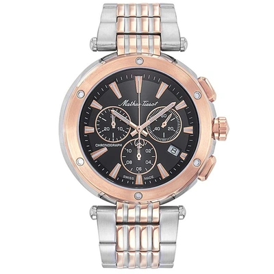 Mathey-tissot Men's Neptune Chrono Black Dial Watch