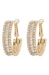 Tasha Cz Hoop Earrings In Gold
