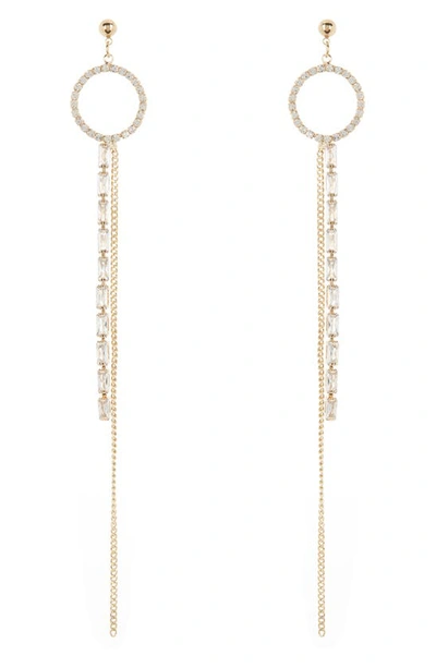 Tasha Crystal Fringe Earrings In Gold