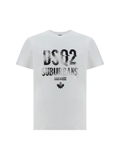 Dsquared2 T-shirt In Bianco