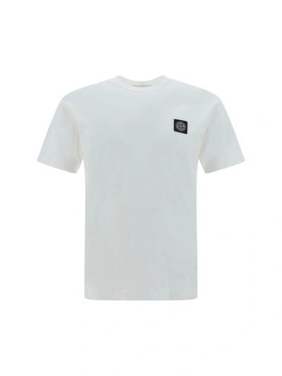 Stone Island T-shirt In Bianco
