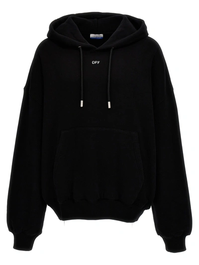 Off-white Off Stamp Hoodie In Black