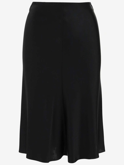 Stella Mccartney Viscose Blend Skirt In Black