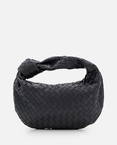Bottega Veneta Teen Jodie Leather Handbag In Black