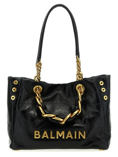 Balmain 1945 Soft Shopping Bag In Black