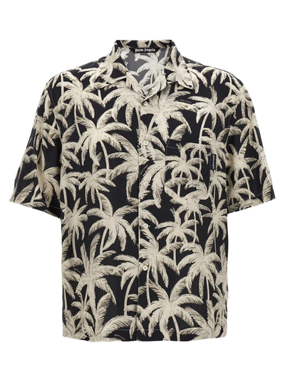 Palm Angels Palms Shirt In White/black