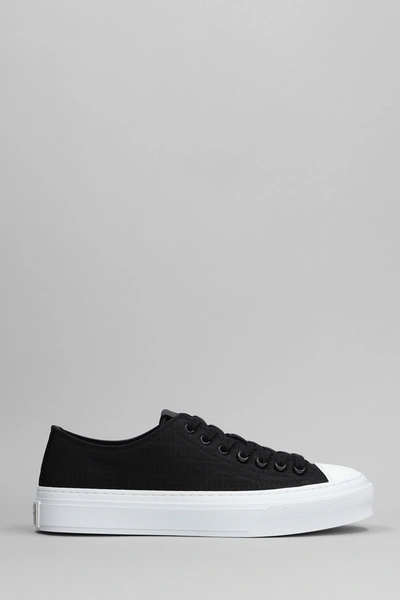 Givenchy City Low Sneakers In Black Leather