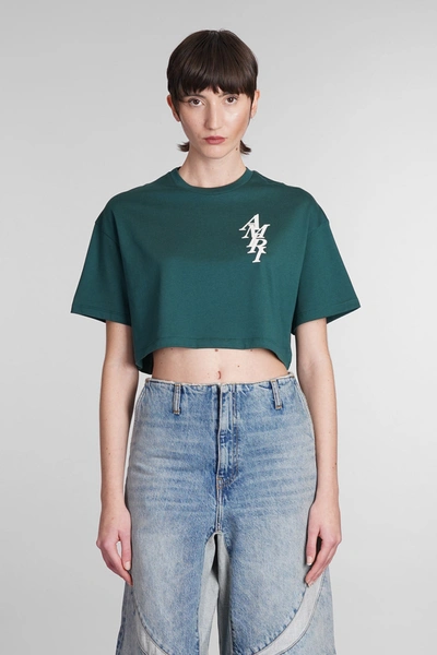 Amiri T-shirt In Green Cotton